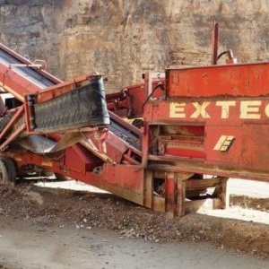foto REZERVACE 22t třídič mobil max 250t/h turbo návěs Extec 5000